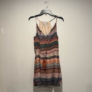 Lavender Brown Sun Dress XS